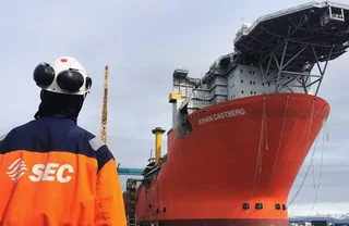 The Johan Castberg hull arrived at Stord