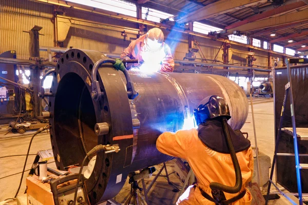 Welding services on piping prefabrication facility